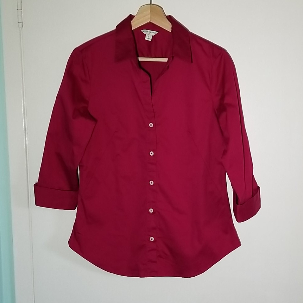 Blouse with 3/4 length sleeves